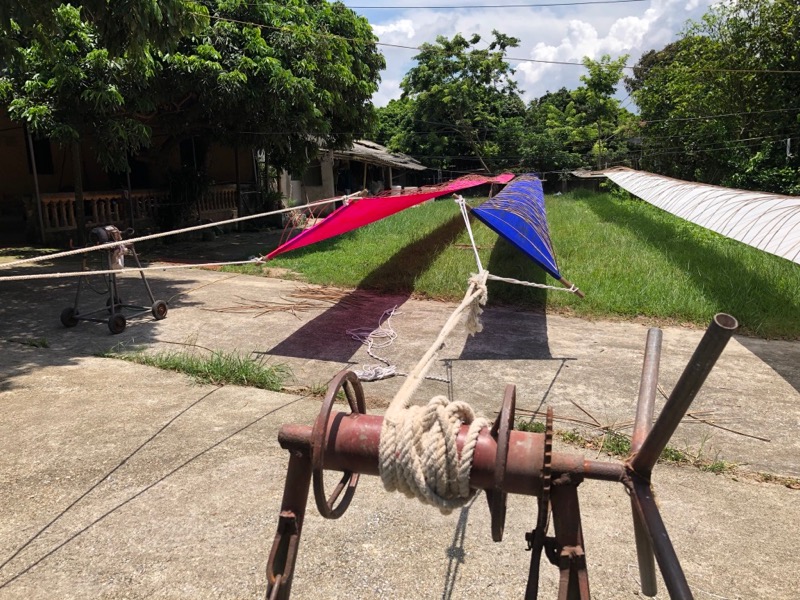 Silk scarf factory expert in Thai Binh